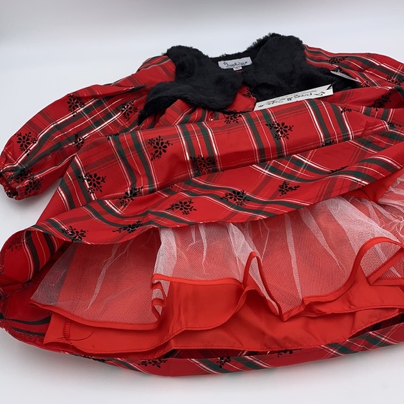 Pippa & Julie 2 Piece Red & Black Plaid Dress Set Size 4 - Picture 5 of 16